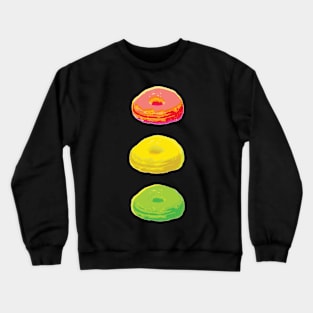 Trashy Pop Art Donuts Crewneck Sweatshirt